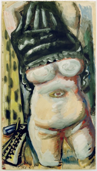 Nude with Veiled Head by Paul Kleinschmidt