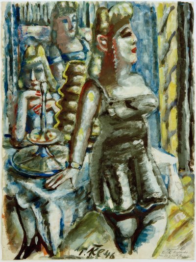Three Women with Baumkuchen by Paul Kleinschmidt