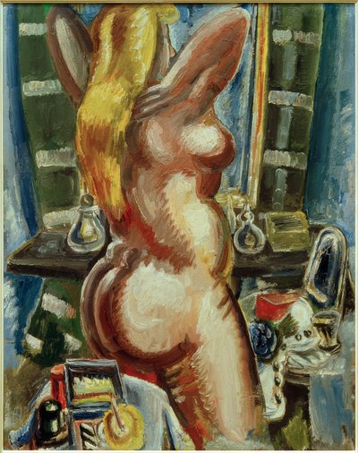 Standing Nude in Front of the Mirror by Paul Kleinschmidt