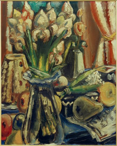Still Life with Iris Bouquet by Paul Kleinschmidt