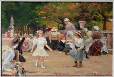 Children in the Tuileries Gardens by Paul Michel Dupuy