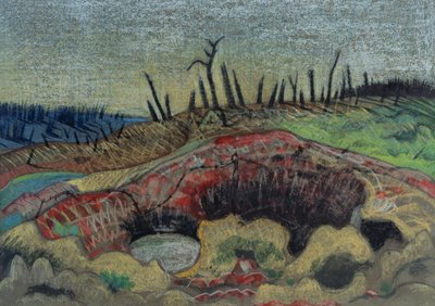 A Farm, Wytschaete by Paul Nash