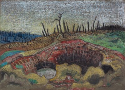A Farm, Wytschaete by Paul Nash