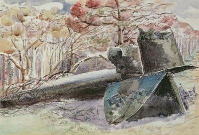 Bomber in the Wood by Paul Nash
