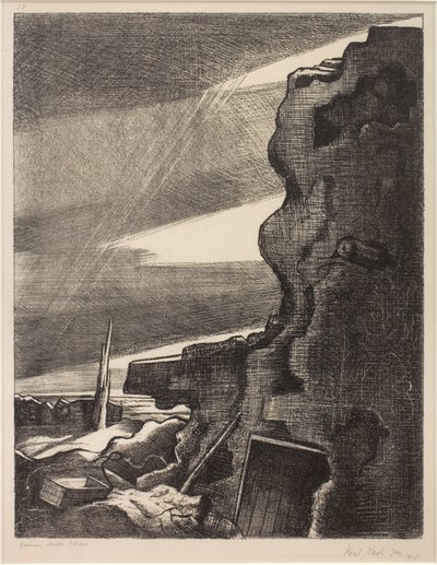 German Double Pill-box, Gheluvelt by Paul Nash