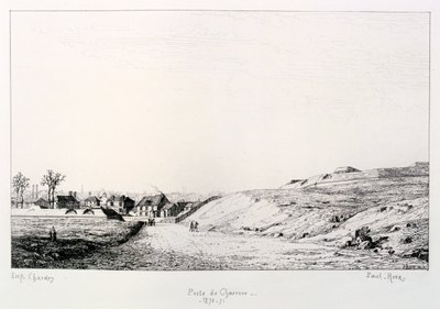 Poste de Charonne, Siege of Paris, 1870-1871 by Paul Roux