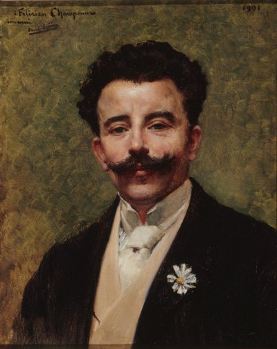 Portrait of Félicien Champsaur by Paul Saïn