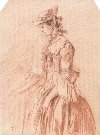 Lady in a Bonnet by Paul Sandby