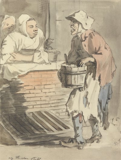 London Cries: "Any Kitchen Stuff" by Paul Sandby