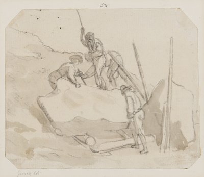 Quarrymen by Paul Sandby