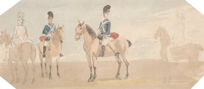 The Light Dragoons by Paul Sandby