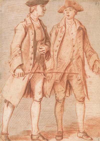 Two Men, One Holding a Whip by Paul Sandby