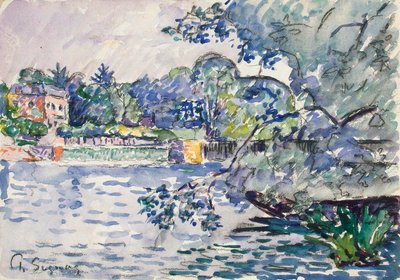 Banks of the Seine by Paul Signac