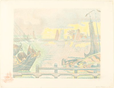 Boats at Flushing by Paul Signac