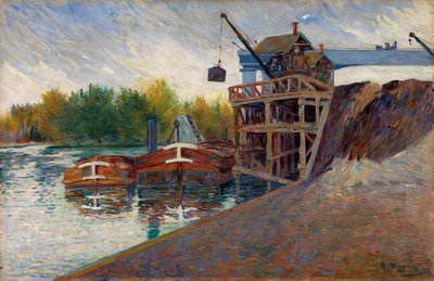 Coal Crane, Clichy by Paul Signac