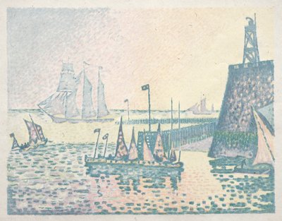 Evening, The Jetty at Vlissingen by Paul Signac