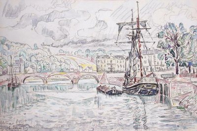 Hennebont by Paul Signac