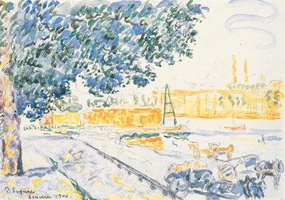 The Seine at Asnières by Paul Signac