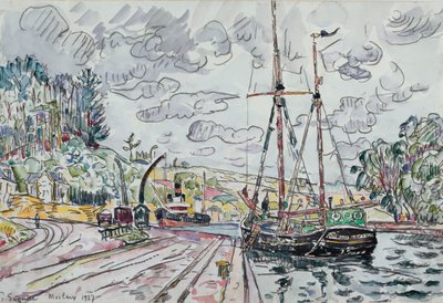 Landscape at Pontrieux by Paul Signac