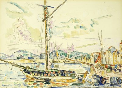 The Port of Saint-Tropez by Paul Signac