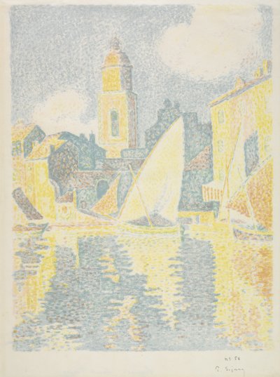 Saint-Tropez: The Port by Paul Signac