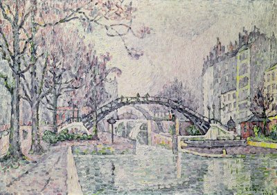 The Canal Saint-Martin, 1933 by Paul Signac