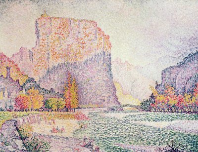 The Cliffs at Castellane, 1902 by Paul Signac