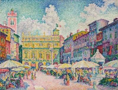 Verona Market by Paul Signac