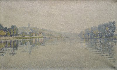 View of the Seine at Herblay by Paul Signac