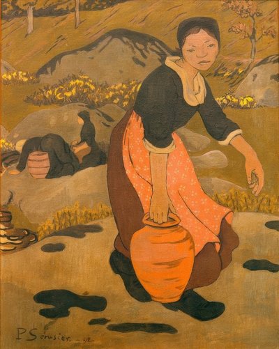 Young Breton Woman with a Jug by Paul Sérusier