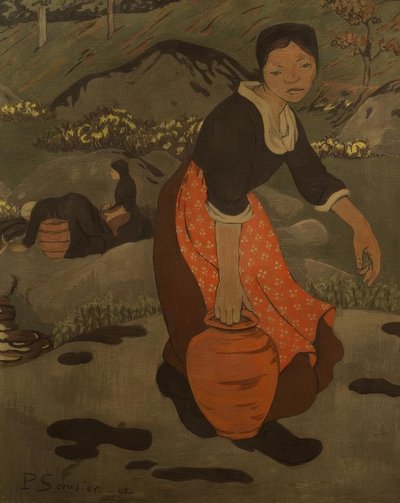 Young Breton Woman with Jug by Paul Sérusier