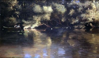 On The River by Paul Wilhelm Keller Reutlingen