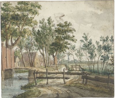 Rural Canal near Voorburg by Paulus Constantijn la Fargue