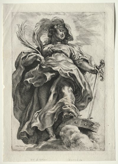 St. Catherine in the Clouds by Paulus Moreelse