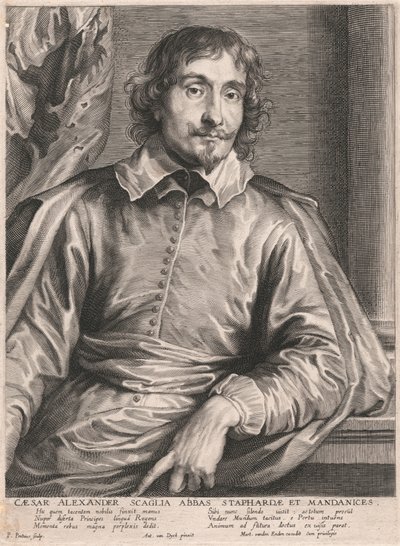 Caesar Alexander Scaglia Abbas Staphardae et Mandanices by Paulus Pontius