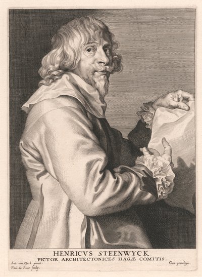 Henricus Steenwyck, Painter of Architectural Views, The Hague by Paulus Pontius