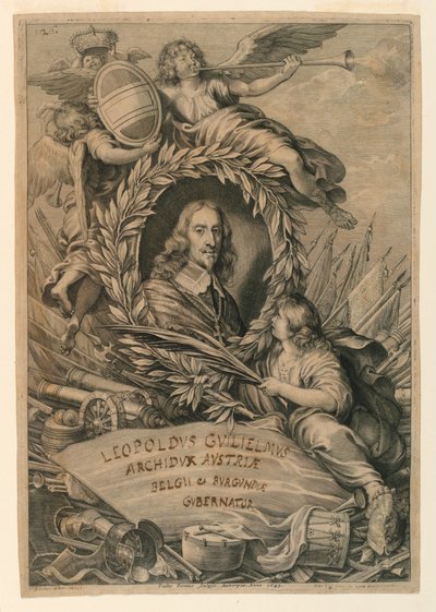Portrait of Archduke Leopold Wilhelm (1614-1662) by Paulus Pontius