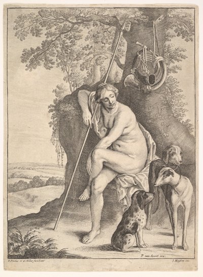 Seated Figure of Diana the Huntress by Paulus Potter