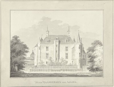 The House Maarsbergen, from Behind by Paulus van Liender