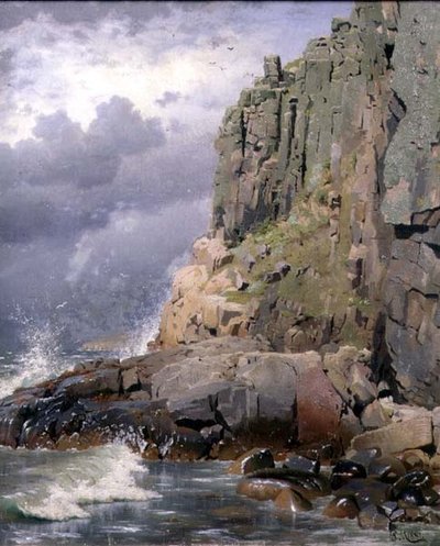 Coastal Landscape with Cliffs by Peder Monsted