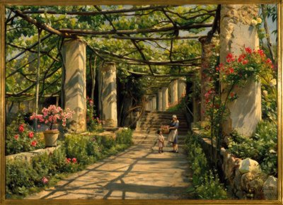 Pergola in Ravello by Peder Monsted