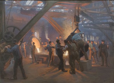 Burmeister and Wain Iron Foundry by Peder Severin Krøyer