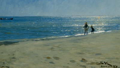 Sun Glitter Over the Sea, Skagen by Peder Severin Krøyer
