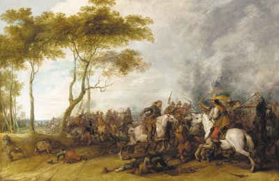 A Cavalry Skirmish by Peeter Snayers
