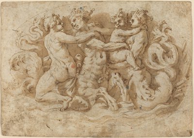 Tritons and Nymphs by Pellegrino Tibaldi