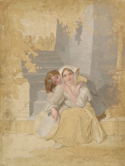 The Tambourine, 1820-1885 by Penry Williams