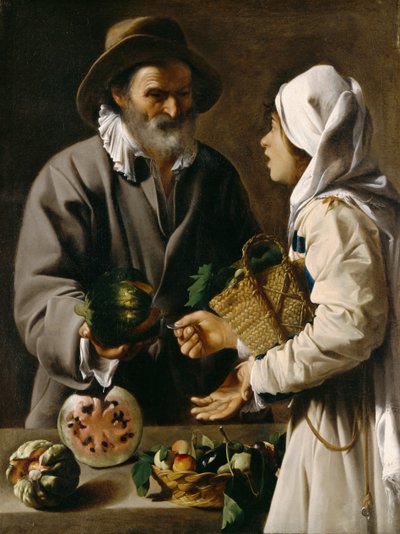 The Fruit Vendor by Pensionante de Saraceni