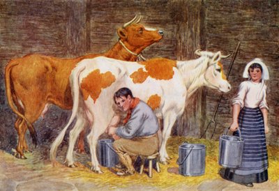 Milking Time by Percy James Billinghurst