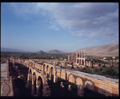 View of the city of Anjar by Period Umayyad
