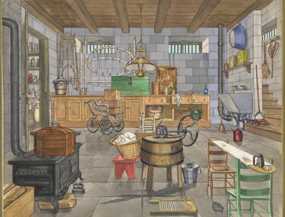 Basement of Urban House by Perkins Harnly